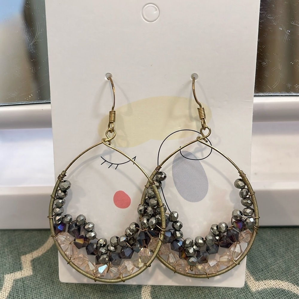 Handmade Pink/Purple/Silver Earrings